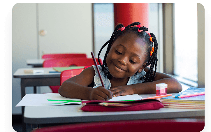 Child writing